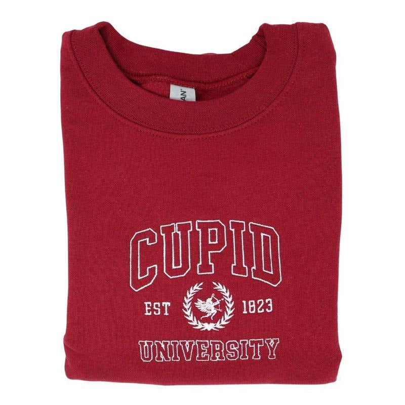 Cupid University Embroidered Sweatshirt Fit Womenswear