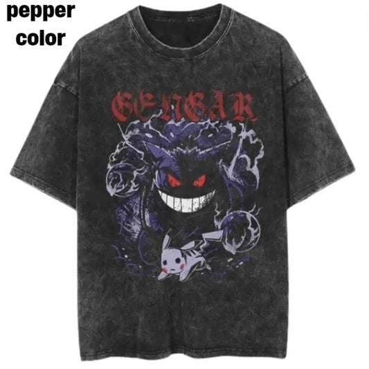 Cursed Gengar Vintage Tee, Gengar T-Shirt, Pokemon Graphic Tees, Unisex Anime Shirt, Sweatshirt Menswear Womenswear Streetwear