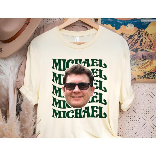 Custom Birthday Face Name T-Shirt, Personalized Funny Party Photo TShirt, Your Face Picture Gildan Tee , Global Trending Outfits