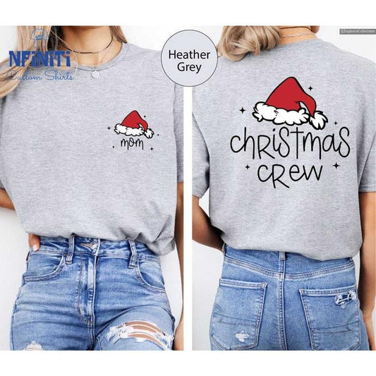 Custom Christmas T-Shirt, Sweater, Hoodie, Personalized Christmas Crew 2 Sided Shirt, Merry Xmas Party Family Gift Shirt , Global Trending Outfits