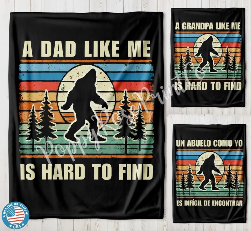 Custom Dad Velveteen Plush Blanket, Fathers Day Gift for Dad, Grandpa Gift