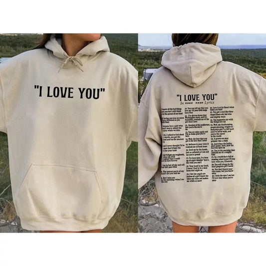 Custom Lyrics Hoodie Gift, Custom Artist Name Sweatshirt, Custom Song Lyrics T-Shirt, Favorite Song Music Lover Gift Hoodie