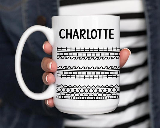 Custom Name Hidden Message Coffee Mug, F*Ck This Shjt Mug, Funny Gift For Coworker, Office Gift Mug, Sarcastic Gift For Work Bestie, 11 15oz Ceramic Cup