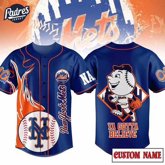 Custom New York Mets Ya Gotta Believe Baseball Jersey - Padres Jersey Oasis: Elevate Your Baseball Style Game