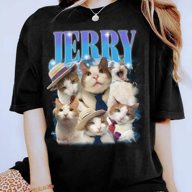 Custom Photo Cat Bootleg 90s Shirt, Custom Bootleg Rap Tee Shirt, Custom Pet Photo Your Own Bootleg Shirt, Change Design Here Top Womenswear T-Shirt