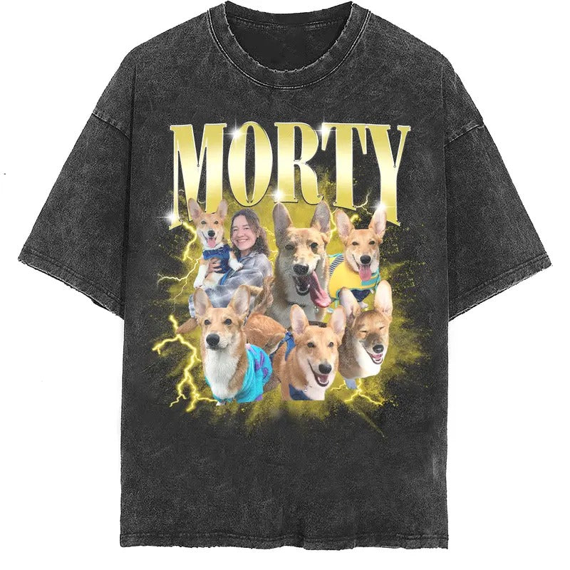 Custom Photo Dog Bootleg 90s Shirt, Custom Bootleg Rap Tee Shirt, Custom Pet Photo Your Own Bootleg Shirt, Change Design Here T-Shirt