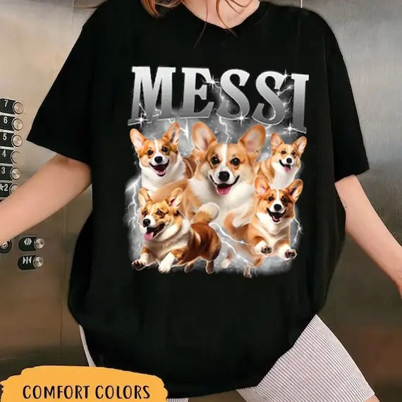 Custom Photo Dog Bootleg 90s Shirt, Custom Bootleg Rap Tee Shirt, Custom Pet Photo Your Own Bootleg Shirt, Change Design Here Top Womenswearstyle{n002}3