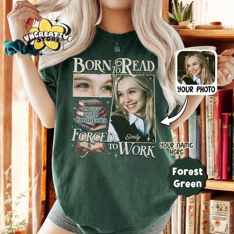 Custom Photo Name Book Lover Born To Read Shirt, Reader Bookish Shirt, Book Lover, Shirt For Smut Reader, Dark Romance Shirt, Gift for Her