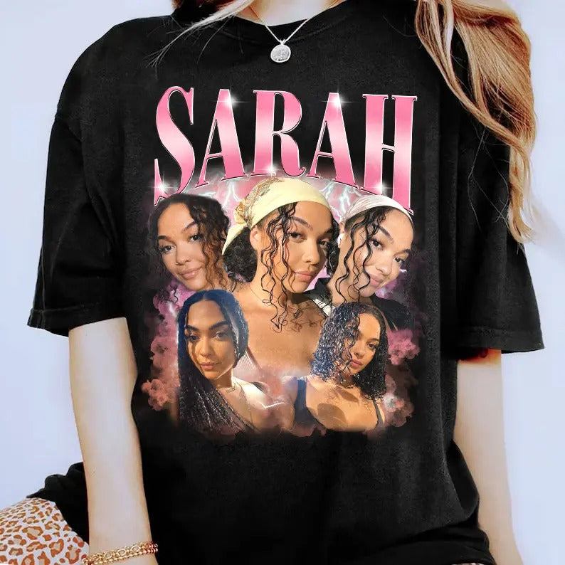 Custom Photos Girlfriend 6 Face 90s Vintage Graphic Shirt, Shirt with Face on It for Boyfriend Birthday Gift, Customized Womenswear