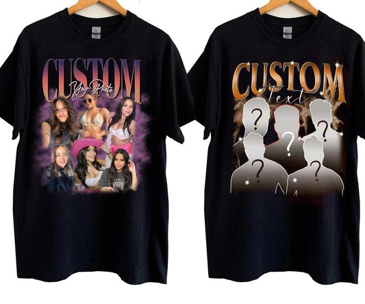 Custom Photos Shirt, Custom Photos Shirt Valentine Menswear Top Streetwear Tshirt