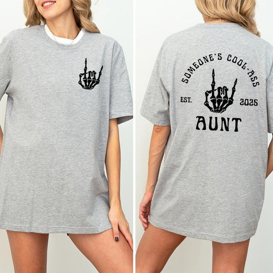 Custom Year Someones Cool Ass AuntShirt, Cool Aunt Club Comfort Color T-Shirt, Auntie Shirt, Aunt Birthday Gift, Sister Gifts, Auntie Shirt,The Cool Aunt