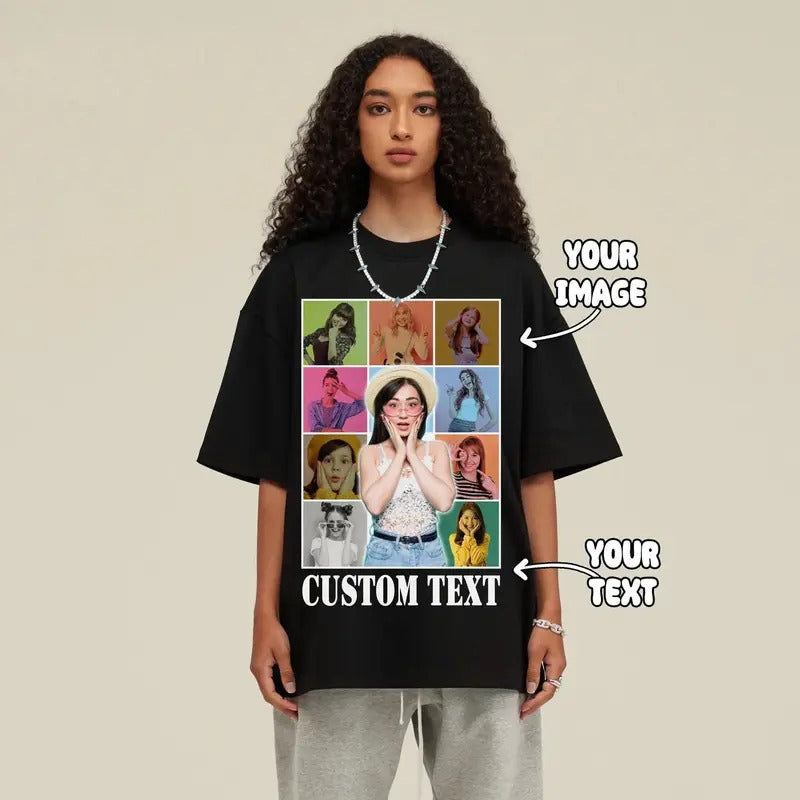 Custom Your Own Bootleg Tee - Retro Custom Bootleg Rap Tee, Vintage Graphic 90s Women's Oversize Casual Summer Crewneck - Oversized