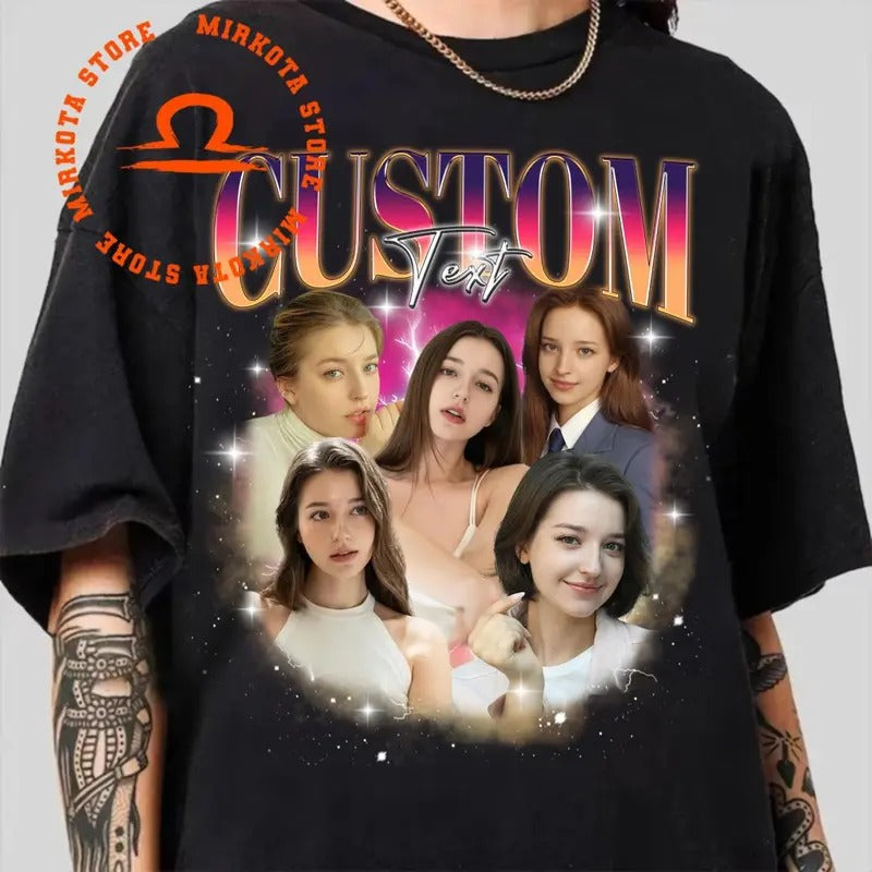 Custom Your Own Bootleg Tee, Retro Custom Bootleg Rap Tee, Custom Bootleg, Custom Your Photo, Insert Your Design, Bootleg Gift