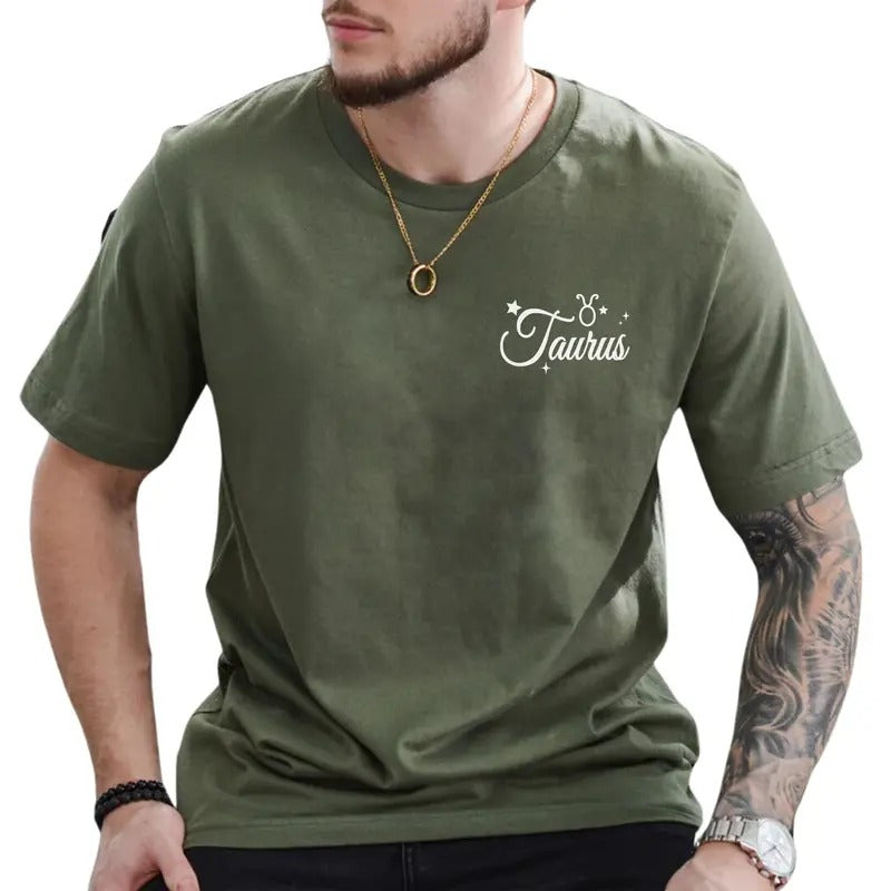 Custom Zodiac Signs Graphic Tee, Horoscope Constellations Shirt, Personalized Zodiac Unhinged Tee, Astrology Lovers T-shirt For Men, Astrology Tee