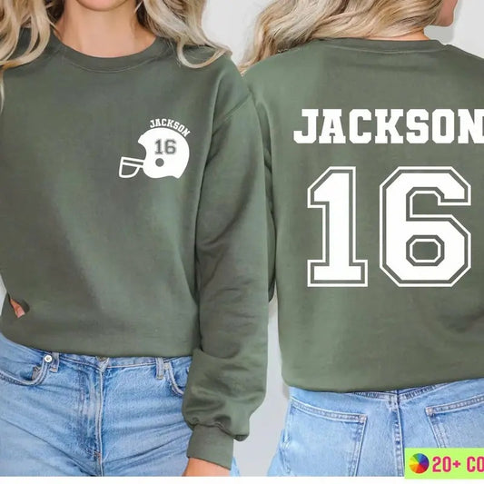 Customized Football Sweatshirt, Your Name Football Sweatshirt,Custom Football Mom,Football Sweatshirt,Custom Name Sweatshirt,Football Shirt Womenswear Hoodie Womenswear Hoodie Tops Comfort Pullover Casual