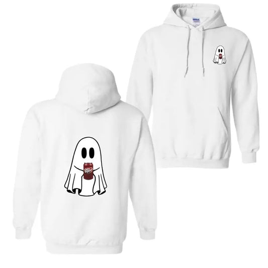 Cute Ghost Dr. Pepper Hoodie Halloween Shirt Halloween Crewneck Halloween Ghost Hoodie Spooky Season Halloween
