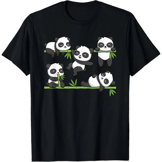 Cute Kawaii Baby Panda Bear Panda Lover T-Shirt Made in USA