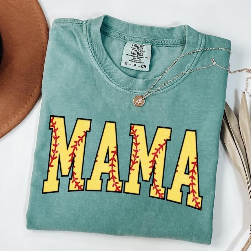 Cute Softball Mama Shirt, Mothers Day Gift For Softball Mom, Gift For Softball Lover Mom Shirt, Mothers Day Shirt, Softball Season Mom Shirt