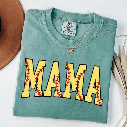 Cute Softball Mama Shirt, Mothers Day Gift For Softball Mom, Gift For Softball Lover Mom Shirt, Mothers Day Shirt, Softball Season Mom Shirt