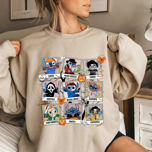 Cute Stitchy Shirt, Halloween Nightmare T-shirt, Love Stitchy Sweatshirt, Magic Kingdom Tee Shirt, Gift For Friend, Family Members