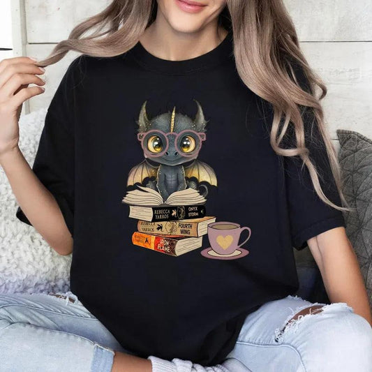 Cute Tairn Dragon T-shirt, Onyx Storm Sweatshirt, Fourth Wing Unisex T-shirt, Onyx Storm Hoodie, Fantasy Bookish Gift, Bookish Merch