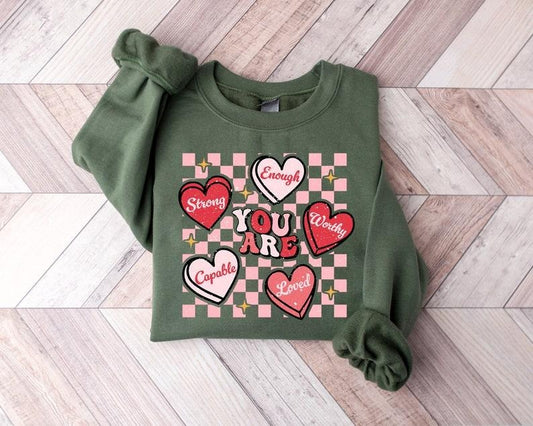 Cute Teacher Valentine Sweatshirt, Retro Heart Sweatshirt, Back to School Shirt, Love Shirt, Teacher Tee, Teacher Shirt,Valentine Teacher Shirt,