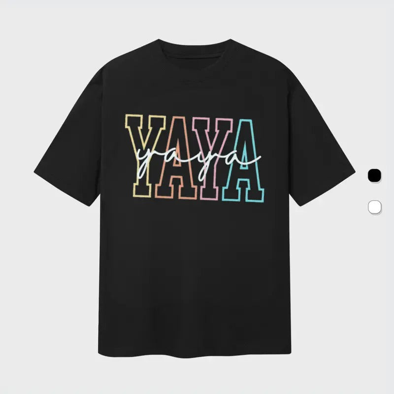 Cute Yaya Shirt, Gift For Yaya, Grandma Gift, Grandmother Shirt, Grandma Mimi Gigi Nana