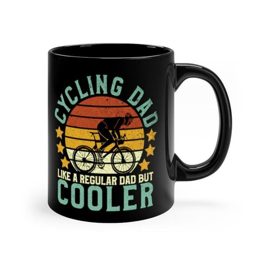 Cycling Dad Like A Regular Dad But Cooler, Vintage Retired Bike Rider Mug, Bicycle Cyclist Gift, Father's Day Retirement Gift, Novelty Coffee Mug, Gifts For Dad Daddy, 11 15oz Ceramic Cup