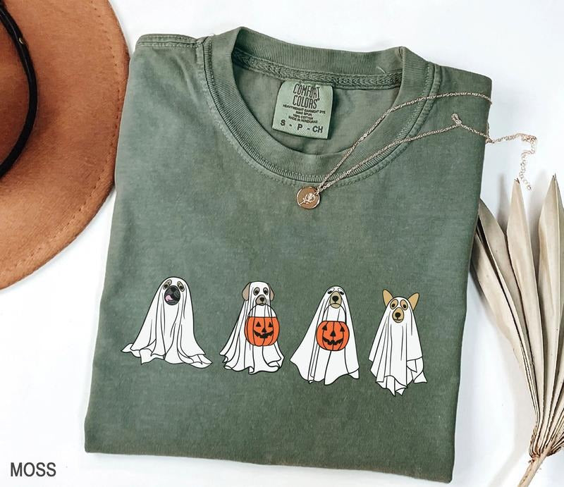 Сute Ghost Dog t-shirt, Ghost dog t-shirt, Dog Lovers Shirt, iprintasty Halloween, Halloween Dog T-shirt, Spooky Season