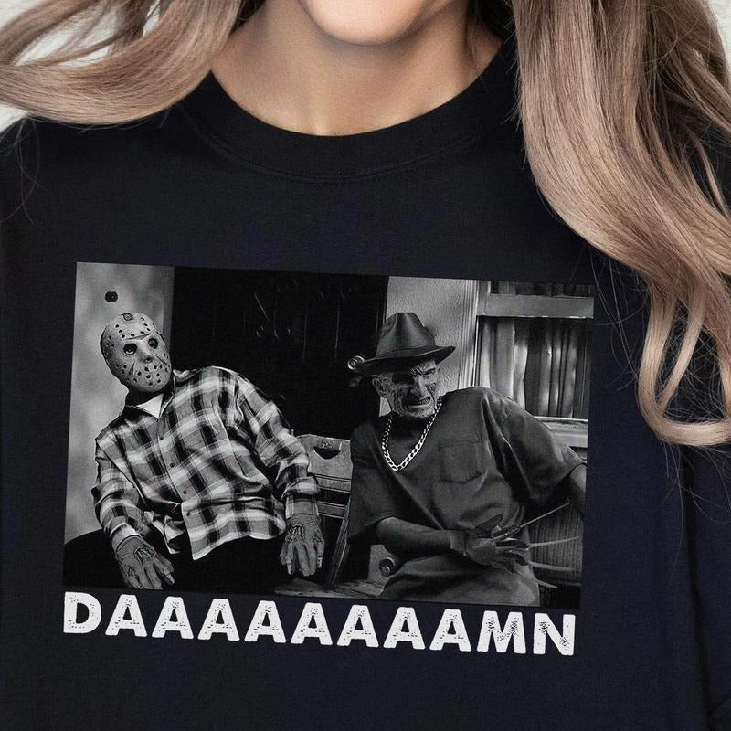 DAAAAAAAAAAAAAAAAAMN  Halloween Funny Shirt Friends Halloween Team TShirt Halloween Tee