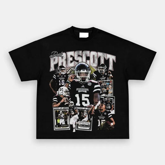 DAK PRESCOTT TEE- Vintage baseball Graphic T-Shirt PGA Masters The Open Golf Casual Classic Cotton Fabric Menswear Top Medium Tee