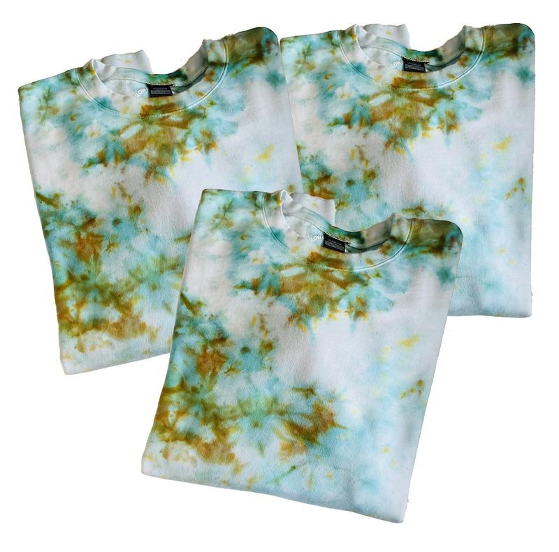 DESERT SKIES Hand Dyed Tie Dye T-Shirt Casual Cotton 100% Cotton True to Size Summer Casual Short Sleeve Crew Neck - Beach, Comfort