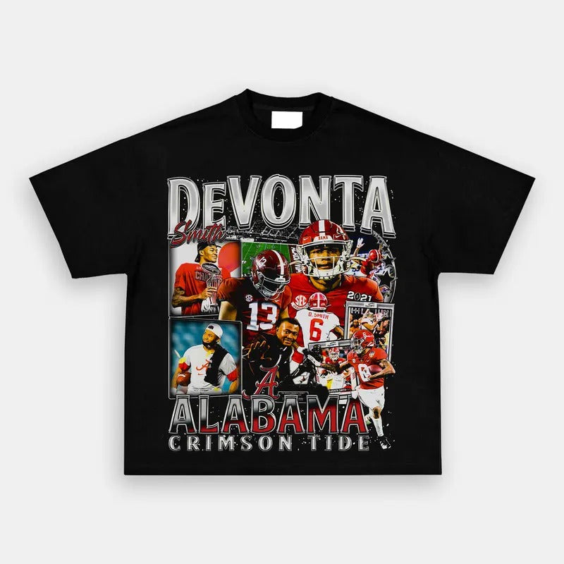 DEVONTA SMITH TEE- Vintage baseball Graphic T-Shirt PGA Masters The Open Golf Casual Classic Cotton Fabric Menswear Top Medium Tee