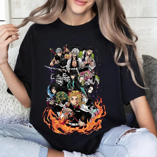 DM Hashira Characters Anime Tshirt Crewneck Hoodie
