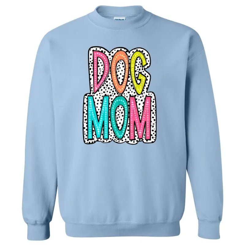 DOG MOM Neon Spotted Sweatshirt