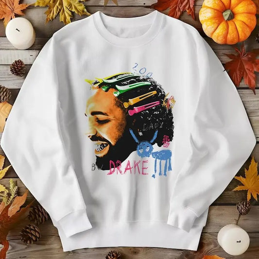 DRAKE GRAPHIC Sweatshirt For All The Dogs Rap Tee Concert Merch Hip Hop Sweatshirt