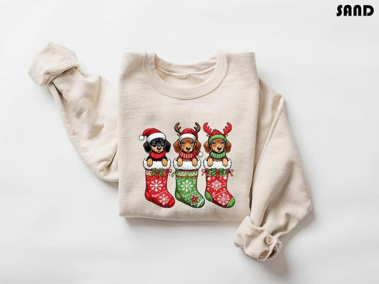 Dachshund Christmas Sweatshirt, Dog Christmas Sweatshirt, Dachshund Lover Sweatshirt, Dachshund Sweatshirt, Dachshund Shirt, Christmas Shirt
