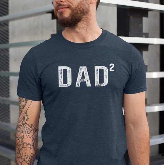 Dad 2 Men's Shirt, Dad Squared Shirt, Father of 2 T-shirt