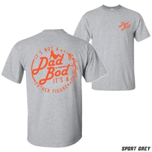 Dad Bod T-Shirt - Fun 'It's Not A Dad Bod, It's A Father Figure' Graphic Tee - Unisex Relaxed Fit - Ideal Father's Day Gift - Streetwear Vacation Outfits, Everyday Wear, Trendy Clothing, Casual Wear