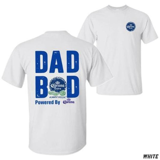 Dad Bod T-Shirt - Funny Corona Extra Beer Can Design Graphic Tee - Unisex Relaxed Fit - Ideal Father's Day Gift - Casual Streetwear, Everyday Wear, Trendy Clothing, Casual Wear