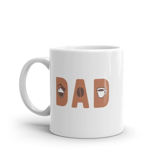 Dad Coffee Mug Funny Cool Father's Day Coffee Bean Roast Novelty Cup-11oz Funny Coffee Mugs Ceramic Printed Drinkware Cup