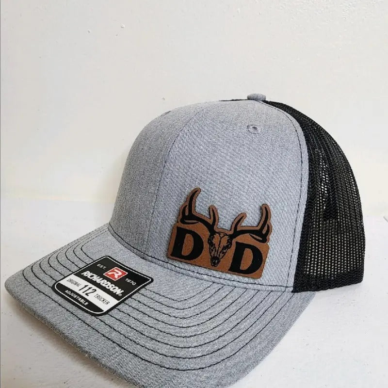 Dad Deer Richardson 112 Mesh adjustable hat with Hydbond Heat Activated Leather Patch