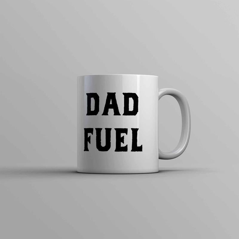 Dad Fuel Mug Funny Fathers Day Gift Caffeine Lovers Novelty Cup-11oz Funny Coffee Mugs Ceramic Printed Drinkware Cup