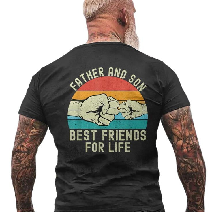 Dad Gift For Fathers Day, Father And Son B*st Friends For Life Father's Day Men's T Shirt Back Print, Funny Dad Shirt, Unisex Short Sleeve Tee, Classic Streetwear