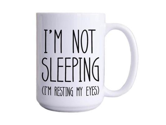Dad Joke Mug, Fathers Day Gift, Fathers Day Mug, Not Sleeping Resting My Eyes Cup, Funny Fathers Day Gift, Funny Gift For Dad Mug, 11 15oz Ceramic Cup