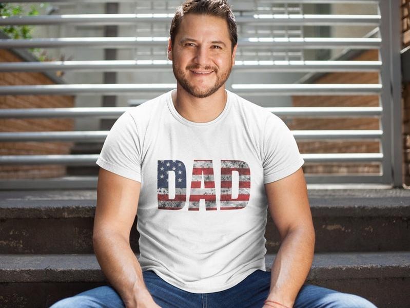 Dad Shirt with American Flag, Father's Day Shirt, Patriotic American Dad Shirt, 4Th Of July Shirt, American Flag Dad T Shirts, Gifts For Dad Hoodie, T-shirt and sweater