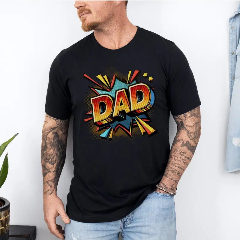 Dad Shirt, Fathers Day Shirt, Trendy Daddy Shirt, Gift for New Dad,  Colors Men's shirt, Dad T-Shirt, Fathers Day Gift