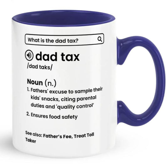 Dad Tax Definition Mug, Funny Dad Gift, Fathers Day Gift Ideas, Husband Gifts, Dad Joke Gifts, Fathers Fee Coffee Cup, 11 15oz Ceramic Cup