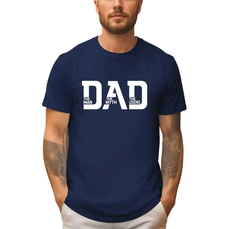 Dad The Man The Myth The Legend T Shirt, Dad Shirt, Father's Day Gift, Father Shirt, Funny Dad Tshirt, Dad Est 2024, Dad Hero Tee, Classic Unisex T-Shirt, Gifts For Father Daddy, Short Sleeve Tee Shirt