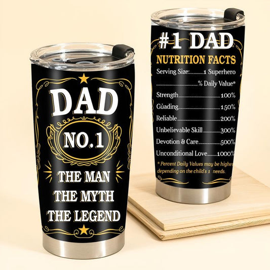 Dad The Man The Myth The Legend Tumbler, Fathers Day Tumbler, Gift for Father, Fathers Day Gift
